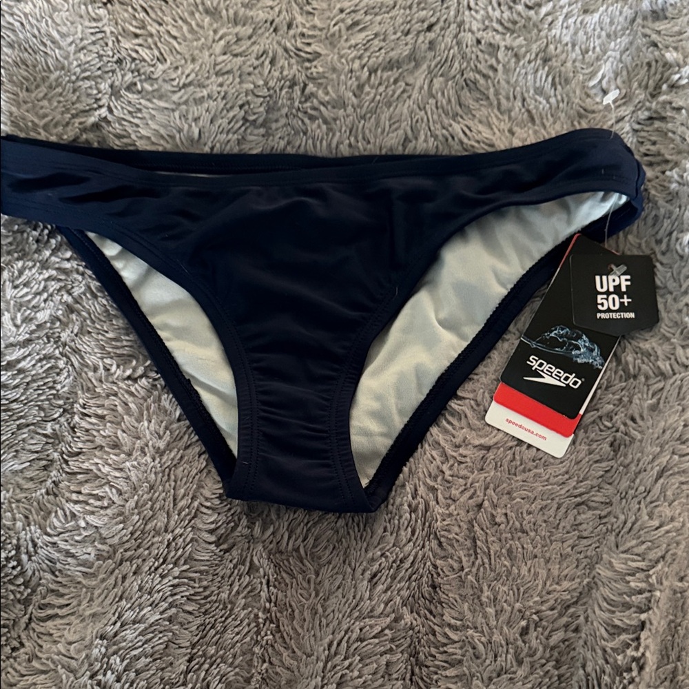 Speedo Women's Bikini Bottom - Dark Blue - Picture 2 of 5